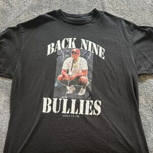 Back Nine Bullies Black Graphic Golf Club Tee